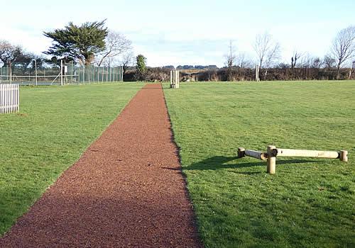 Running track at Colan Recreation Ground Photo Gallery Image - Running track at Colan Recreation Ground