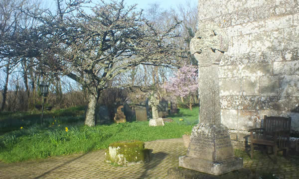 The War Memorial at St Colan Parish Church